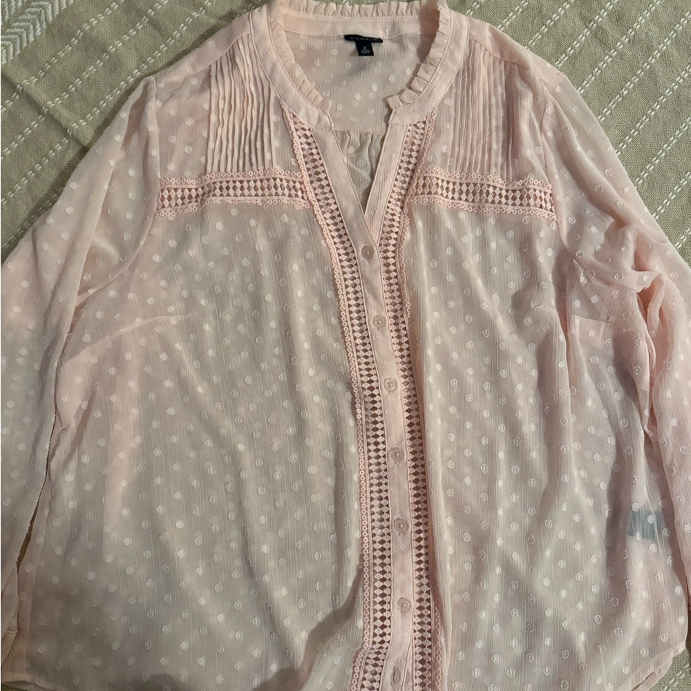 Elegant Pink Blouse from Torrid size 2